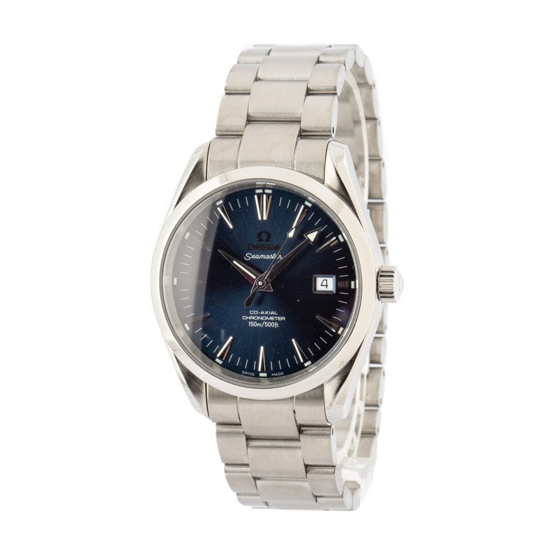 Omega Seamaster Aqua Terra Blue Dial Stainless Steel