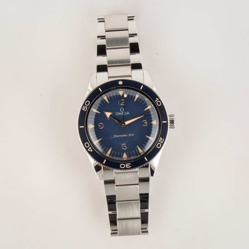 Omega Seamaster 300 Stainless Steel Blue Dial