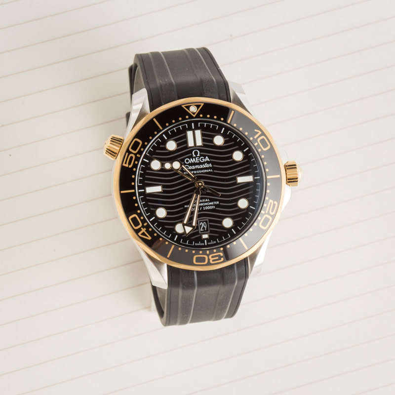 Omega Seamaster Black Wave Dial