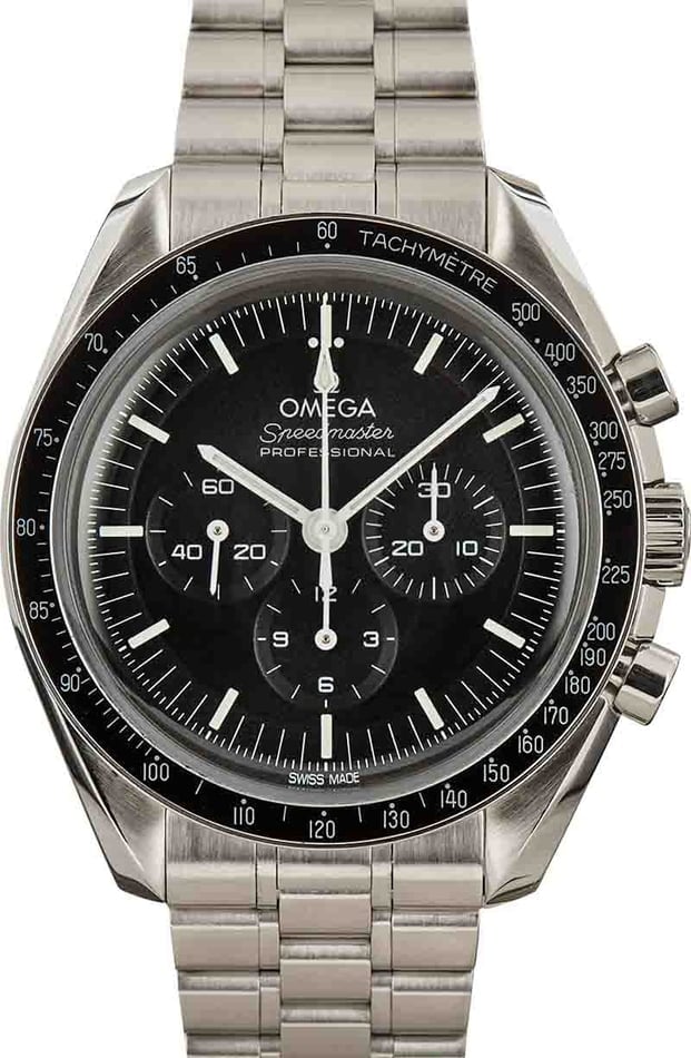 Omega Speedmaster Professional Moonwatch 3861 Hesalite 2023 Black  Chronograph Set