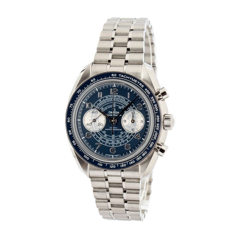 Mens Omega Speedmaster Chronoscope Blue