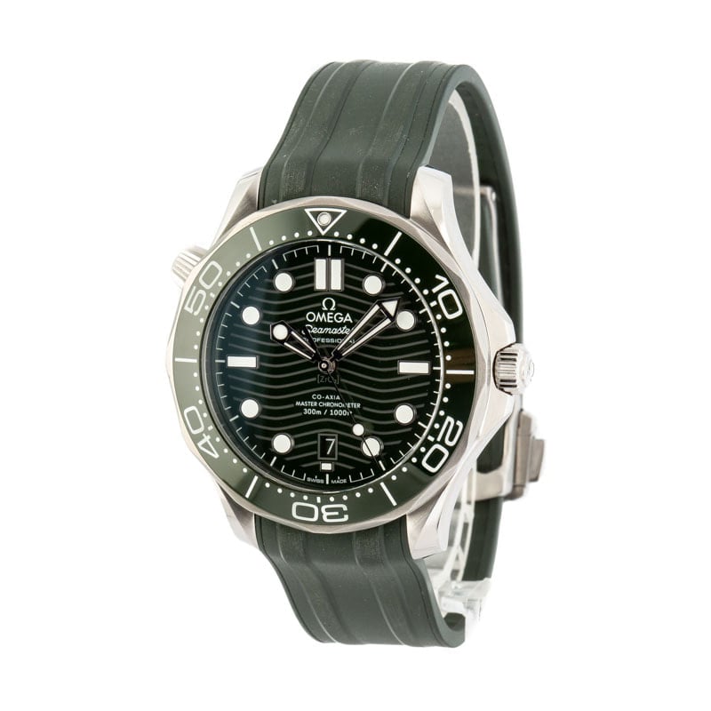 Omega Seamaster Diver 300M Green Wave Dial