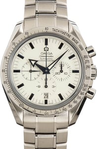 Pre-owned Omega Speedmaster White Dial