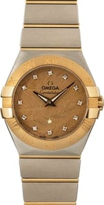 Omega Constellation Feathered Diamond Dial