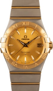 Omega Constellation Yellow Gold & Steel Champagne Dial