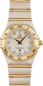 Lady Omega Constellation Diamond Dial Two Tone