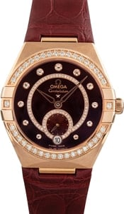 Omega Constellation Sedna Gold on Leather Strap