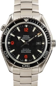 Pre-owned Omega Seamaster Black Arabic Dial