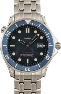 Pre-Owned Omega Seamaster Quartz Blue Wave Dial