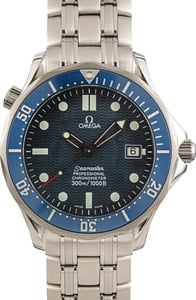 Pre-owned Omega Seamaster Stainless Steel James Bond