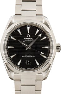 Used Omega Seamaster Aqua Terra Black Teak Dial