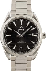 Pre-owned Omega Seamaster Aqua Terra 150M Black