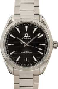 Pre-owned Omega Seamaster Aqua Terra 150M Black Dial