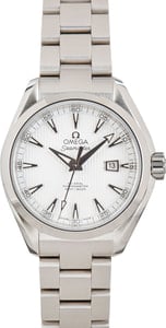 Pre-owned Ladies Omega Seamaster Aqua Terra Silver Dial