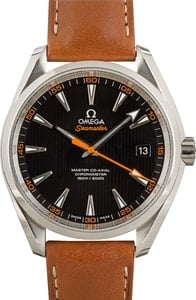 Preowned Omega Seamaster Aqua Terra Black Teak Dial