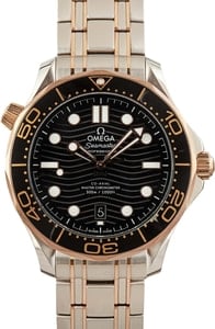 Omega Seamaster Diver 300M Chronometer Black Wave Dial