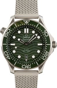 Omega Seamaster Diver 300M Green Timing Bezel