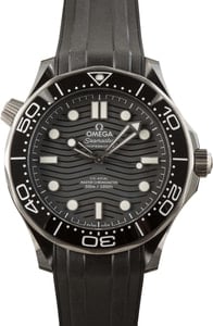 Mens Omega Seamaster Diver 300M Black Ceramic