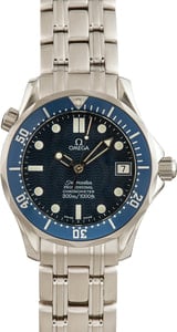 Pre-owned Omega Seamaster Diver 300M Blue Dial Stainless Steel