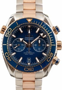 Pre-owned Omega Seamaster Planet Ocean 600M Two Tone