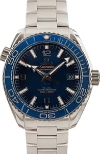 Pre-owned Omega Seamaster Planet Ocean Blue Dial