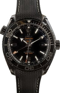 Omega Seamaster Planet Ocean 600M Black Ceramic on Rubber Strap