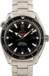 Pre-owned Omega Seamaster Planet Ocean 600M Black Dial