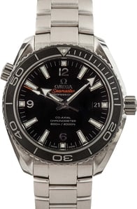 Pre-owned Omega Seamaster Planet Ocean 600M Black