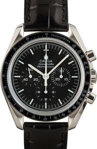 Men's Omega Speedmaster Moonwatch 42MM Leather Band