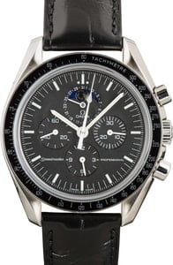 Omega Speedmaster Moonwatch 42MM Steel on Leather Strap