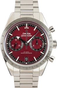 Pre-owned Omega Speedmaster '57 Burgundy Dial