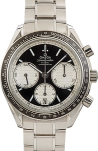 Pre-owned Omega Speedmaster Stainless Steel Black