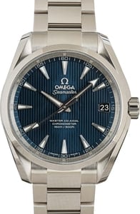 Omega Seamaster Blue Teak Aqua Terra