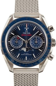 Omega Speedmaster Moonphase Blue Index Dial