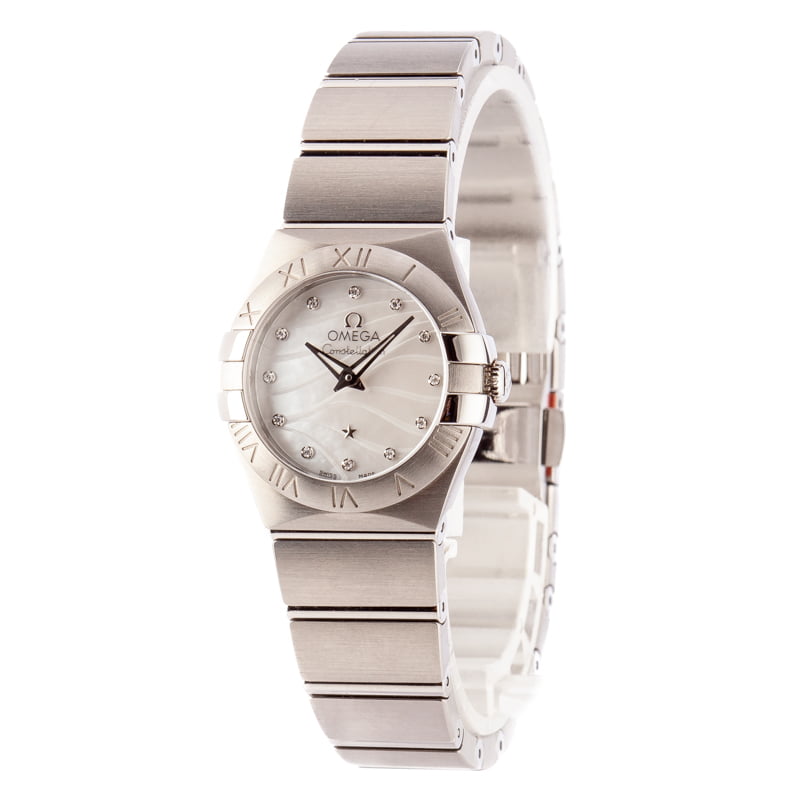 Womens Omega Constellation Wavy Diamond Dial