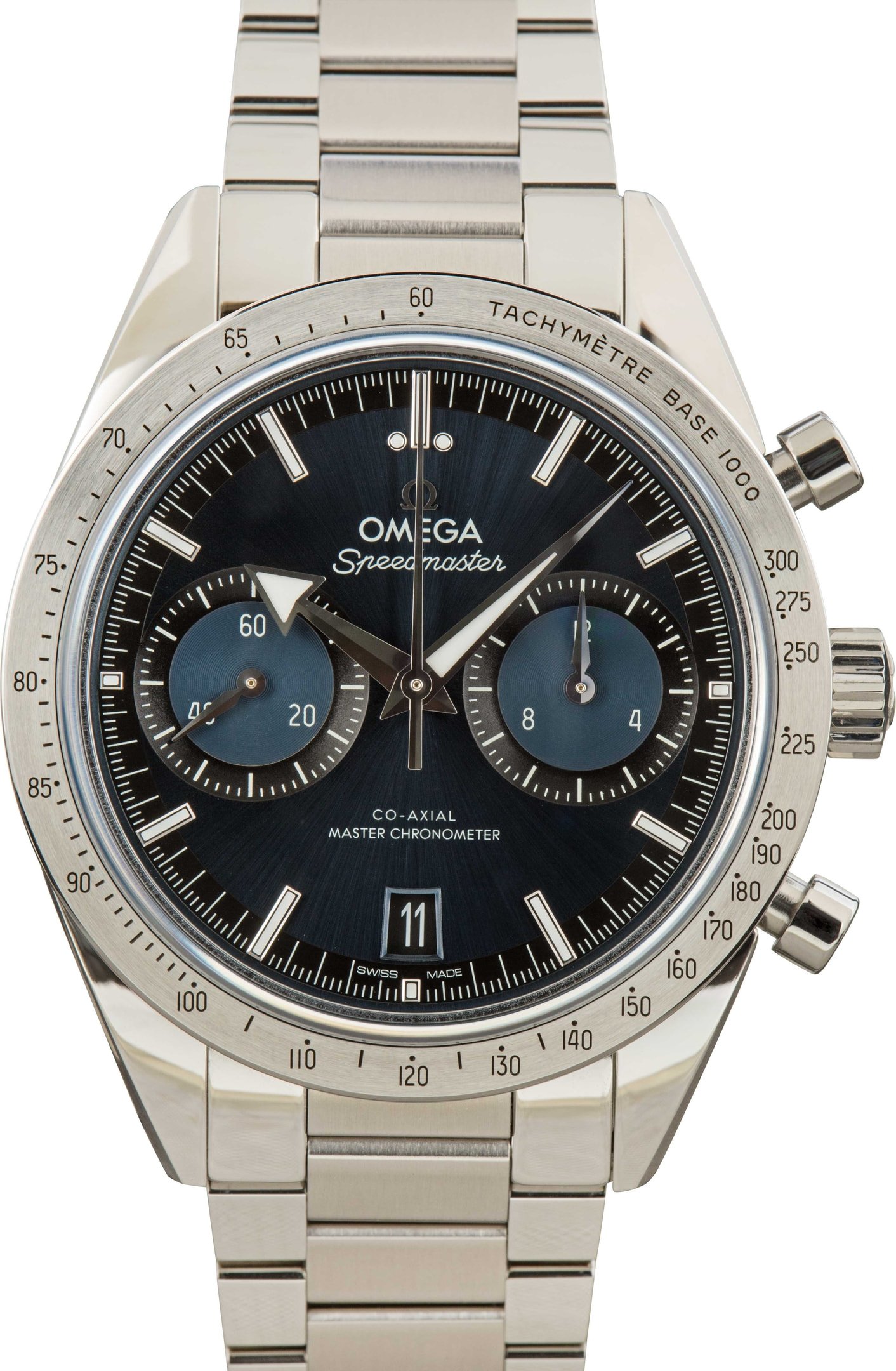 Omega speedmaster 57 blue best sale