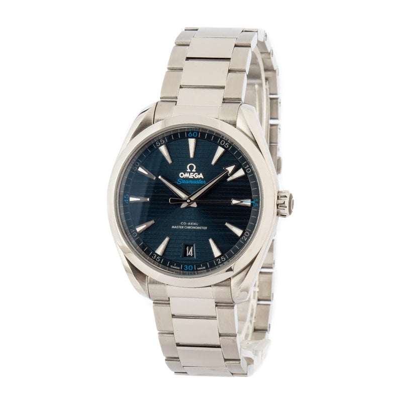 Pre-Owned Omega Seamaster Blue Teak Dial