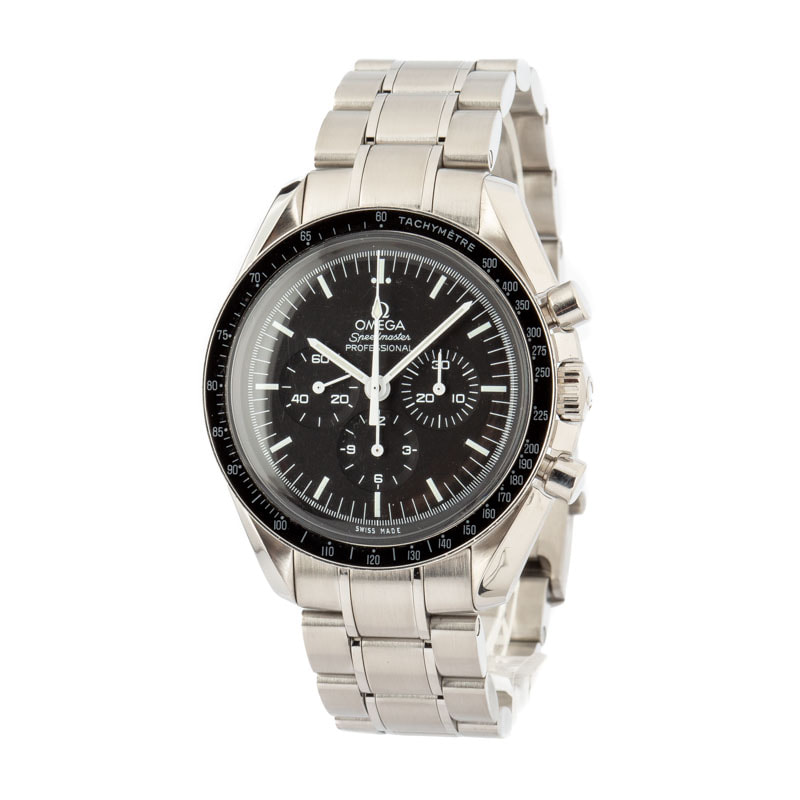 Mens Omega Speedmaster Moonwatch Professional Black Dial