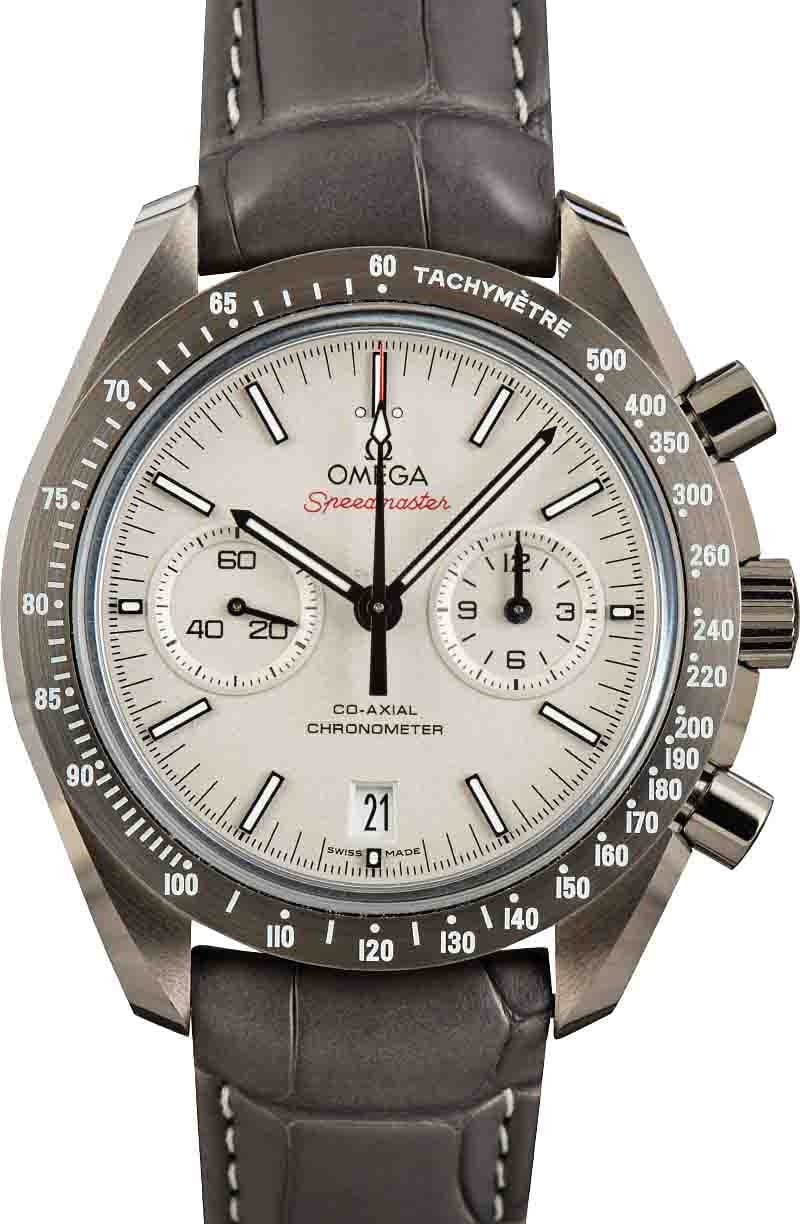 Omega Speedmaster Grey Ceramic on Leather Strap