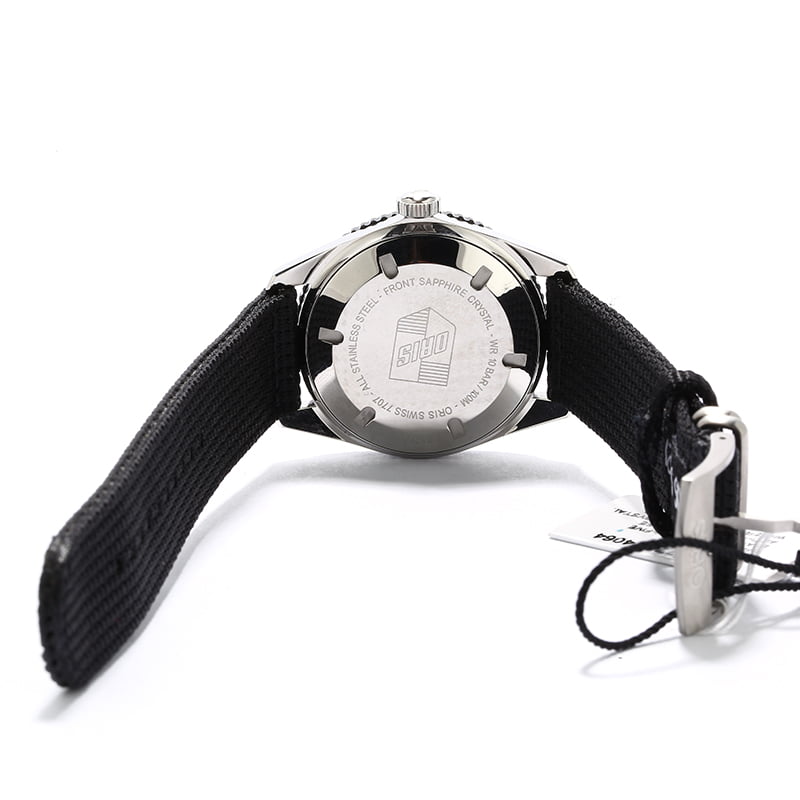 Oris Diver's Sixty-Five Black Fabric Strap