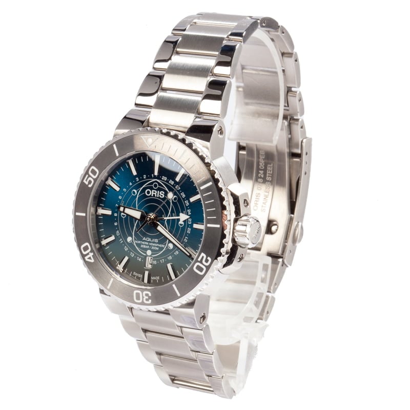 Buy Oris Aquis 01 761 7765 4185 Set Bob s Watches Sku 01 761