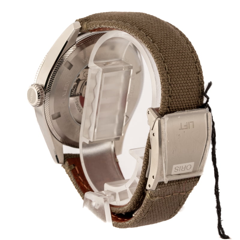 Oris Big Crown ProPilot Big Day Date Olive Textile Strap