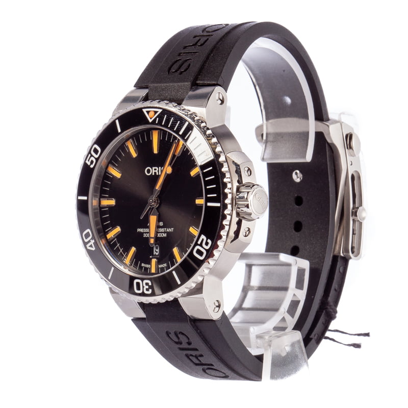 Buy Oris Aquis 01 733 7730 4159 07 4 24 64EB Bob s Watches Sku