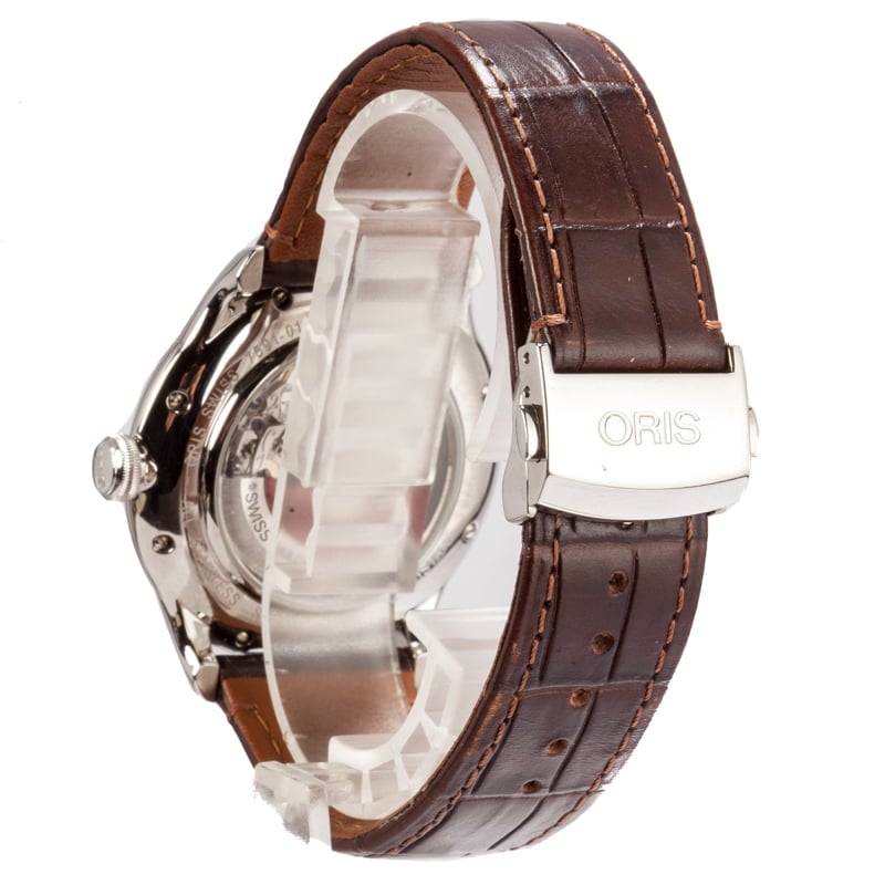 Oris Artelier Skeleton Leather Strap