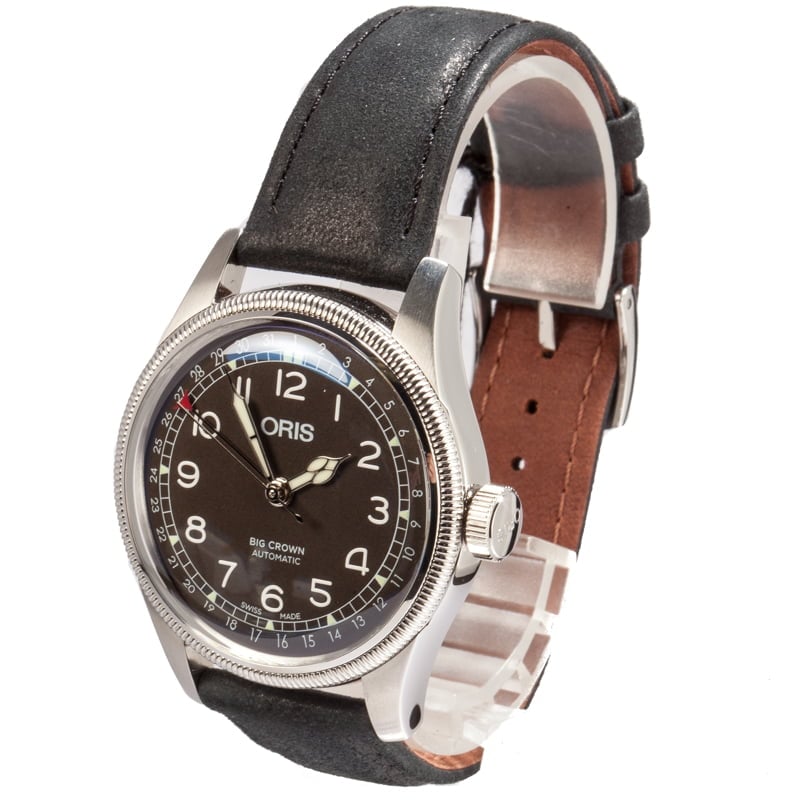 Oris Big Crown Pointer Date Leather Strap