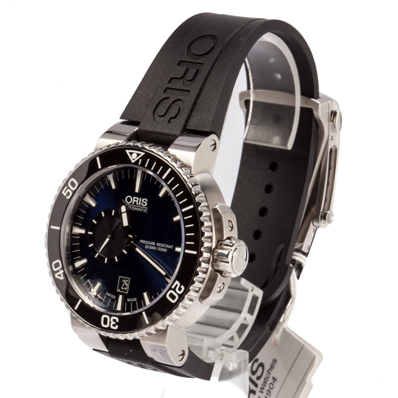 Oris Aquis Small Second, Date Stainless Steel