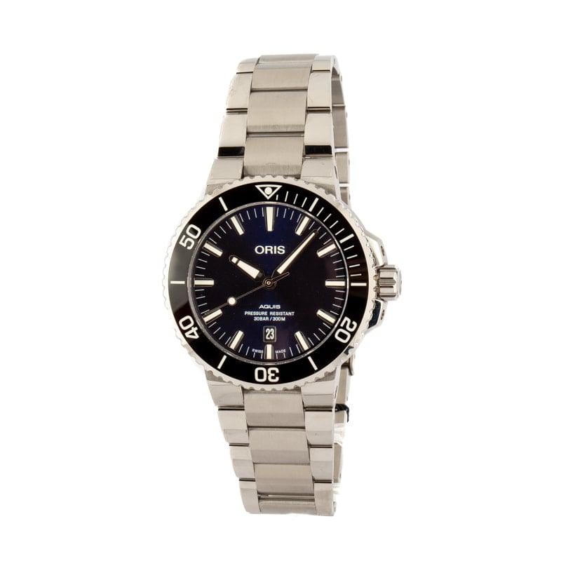 Oris Aquis Date Steel Blue Dial