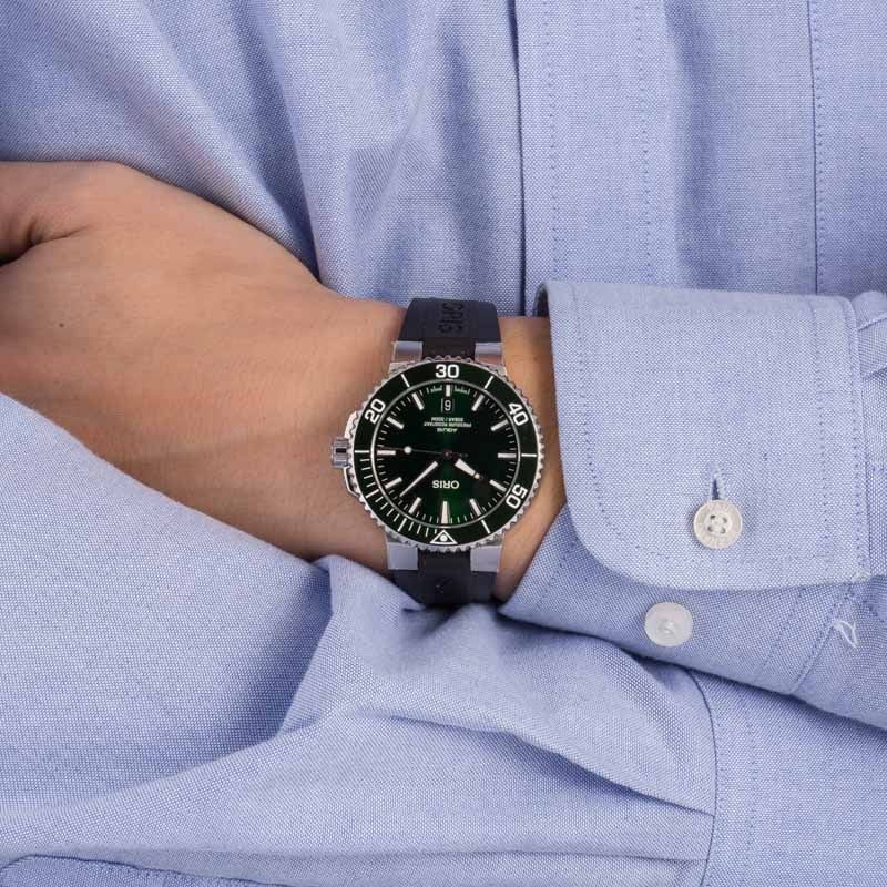 Oris Aquis Date Green Dial & Bezel