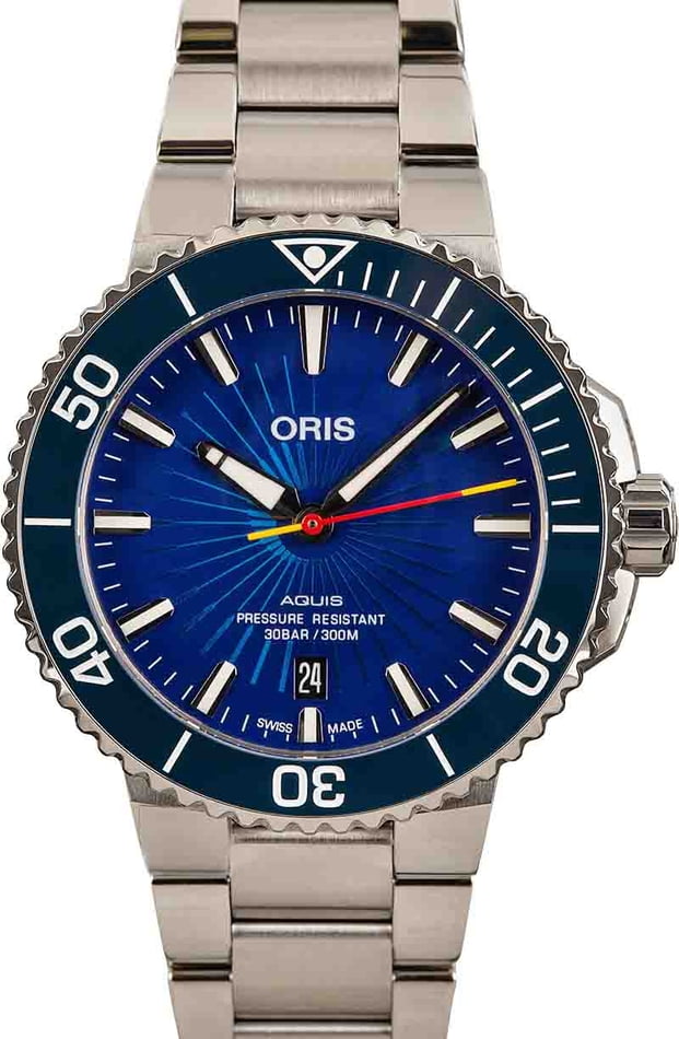 Buy Oris Aquis 01 733 7766 4185 Set Bob s Watches Sku 01 733