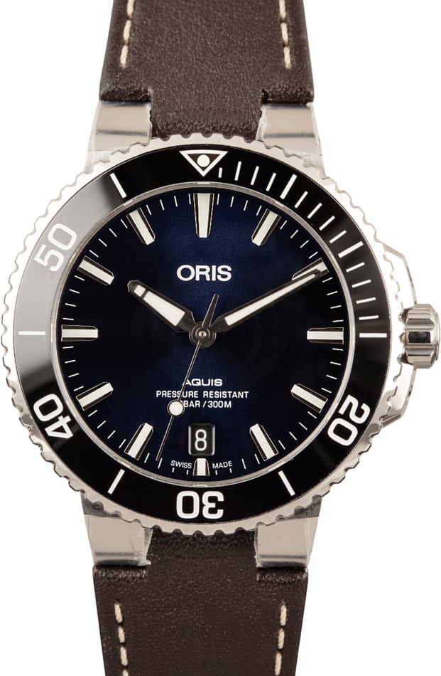 Buy Oris Aquis 01 733 7732 4135 07 5 21 10FC Bob s Watches Sku